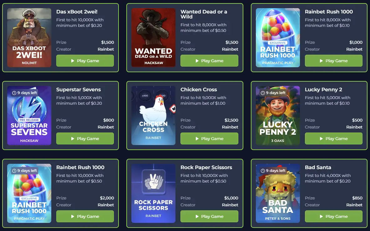 Rainbet Casino Registratiebonus